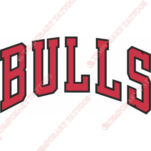 Chicago Bulls Customize Temporary Tattoos Stickers NO.935